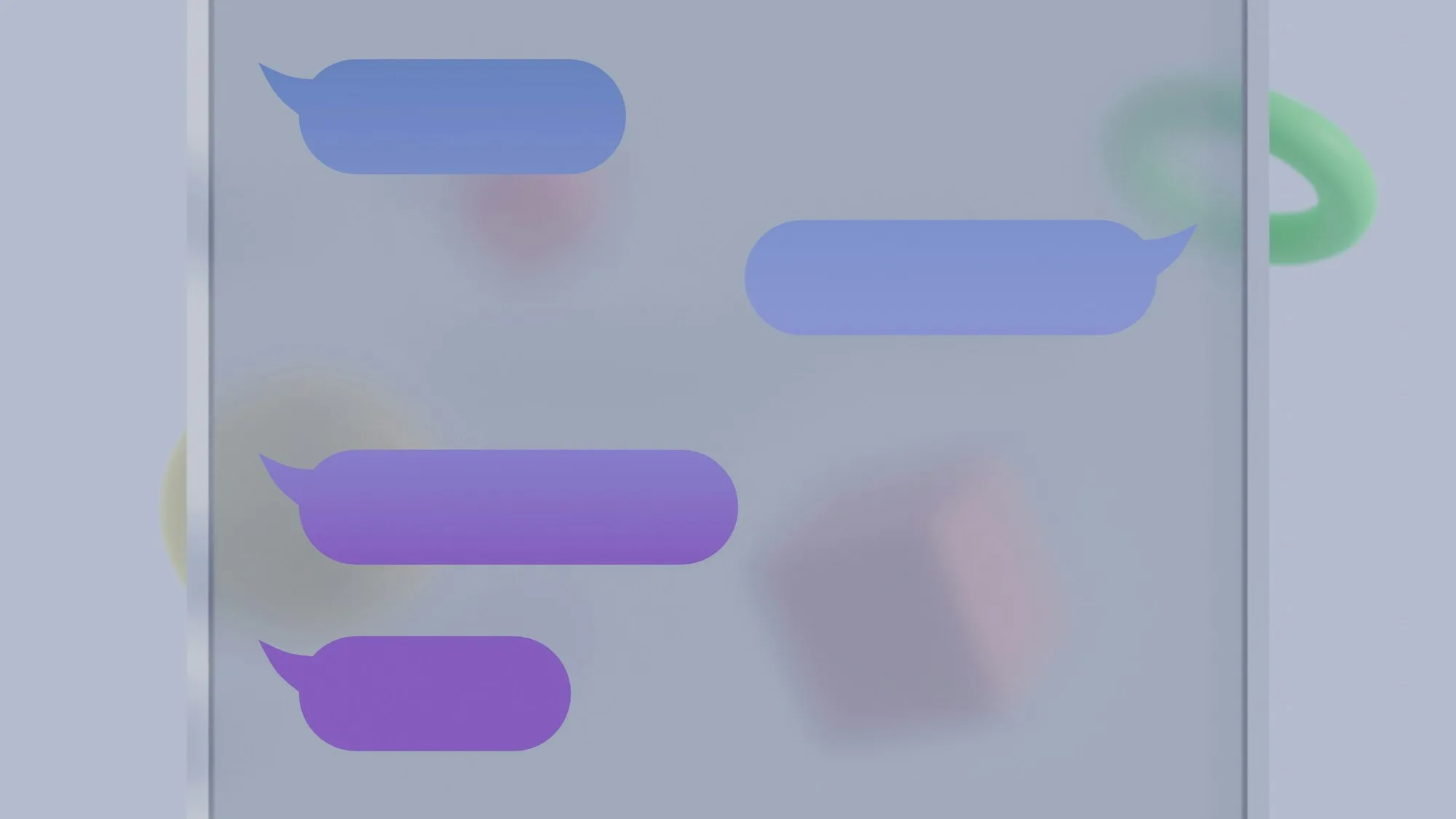 Bong bóng tin nhắn minh họa thiết kế chuyển giao của chatbot AI chăm sóc khách hàng